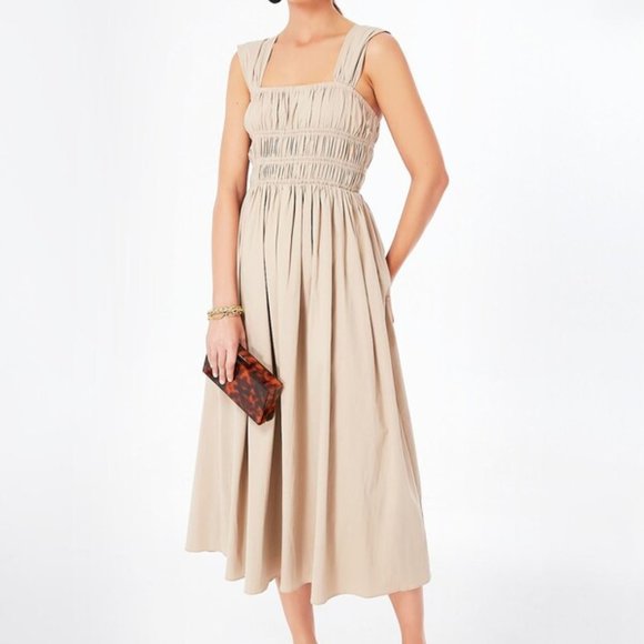 Pomander Place Dresses & Skirts - NWT Tuckernuck Pomander Place Biscotti Noah Smocked Dress Size XL